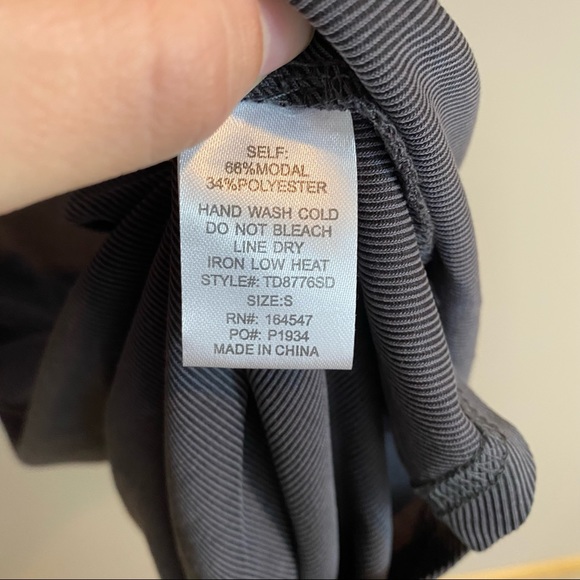 NWT VICI- Small Blue/Grey Ribbed T-Shirt Dress with a Cinched Side - Picture 10 of 10